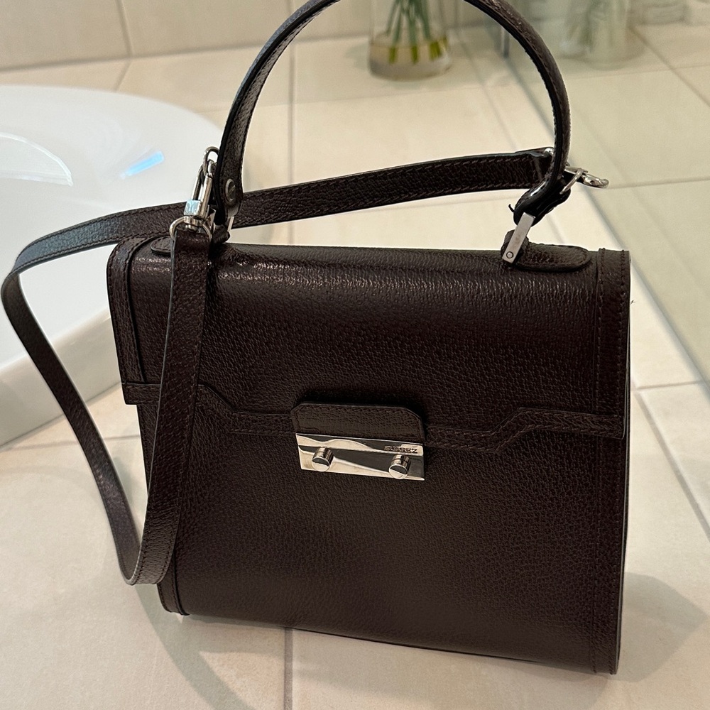 Suarez leather handbag